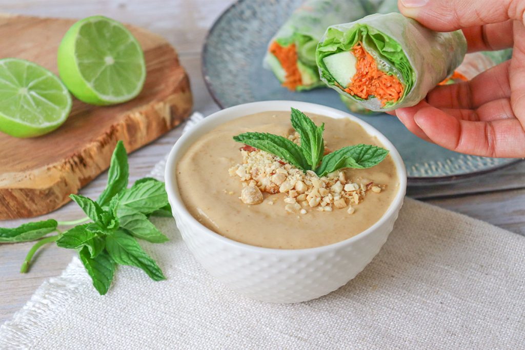 Sauce à base d'aliments entiers d'origine végétale.